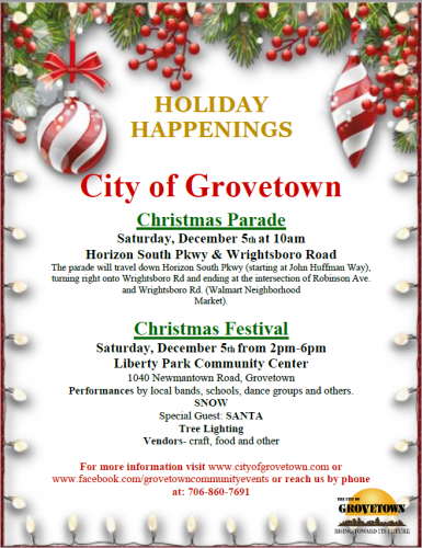 Grovetown Christmas Parade and Festival